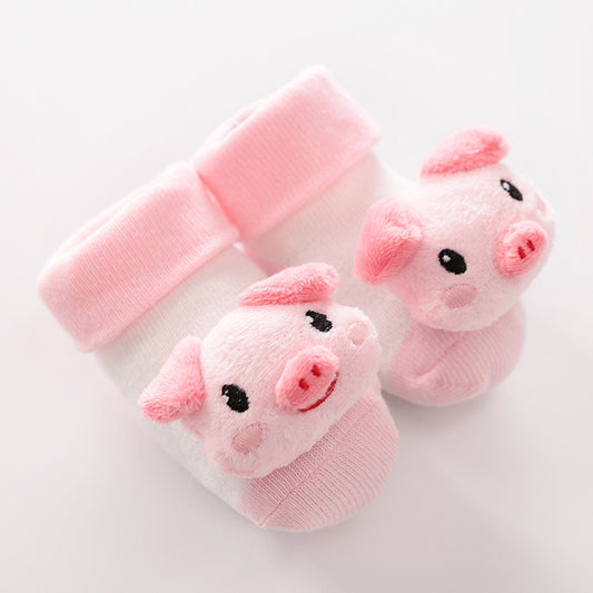 🧦 TinyToes Tierchen-Söckchen 🐷🐱🦈 – Flauschige Freunde für kleine Füßchen! ✨