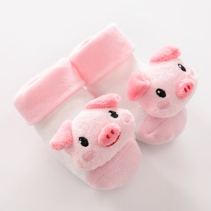 🧦 TinyToes Tierchen-Söckchen 🐷🐱🦈 – Flauschige Freunde für kleine Füßchen! ✨